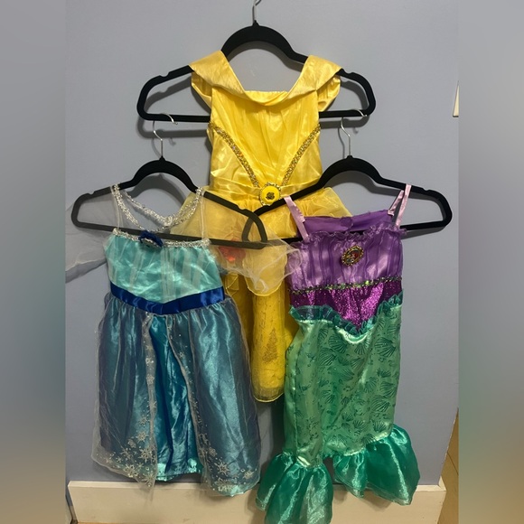 Disney Princess Costume Trio - Yellow, Blue, and Purple - Picture 1 of 9